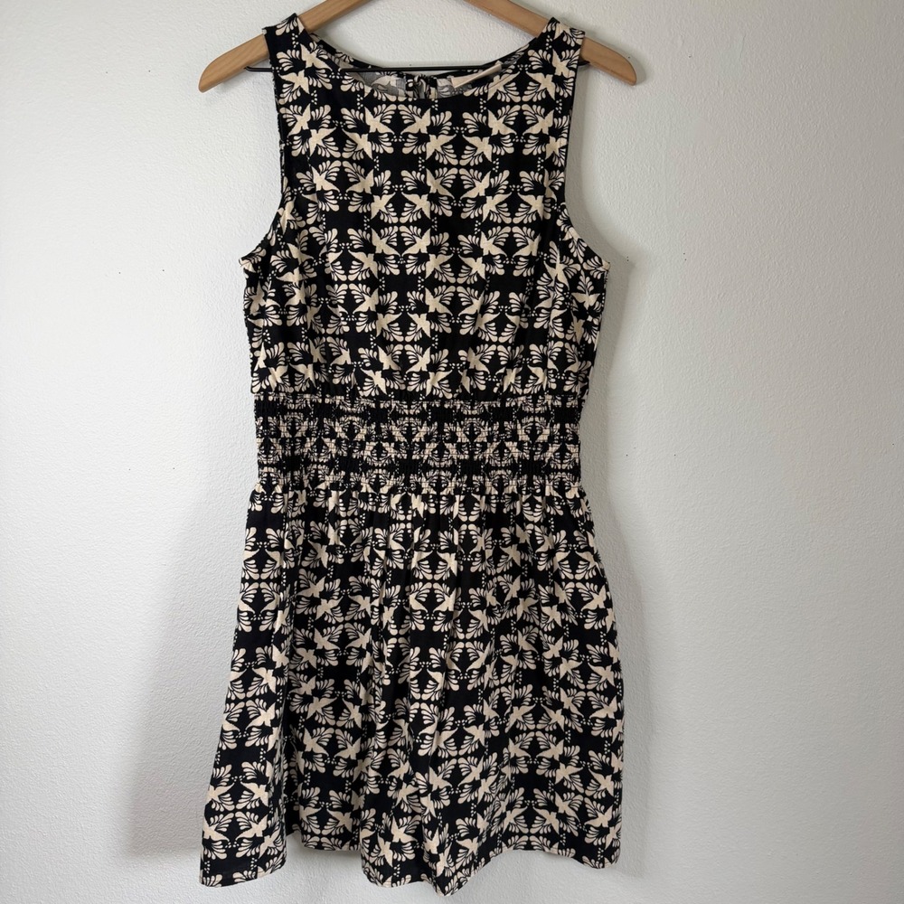 NWT - Universal Thread - Bird Print Sheath Dress Cotton Blend Size M